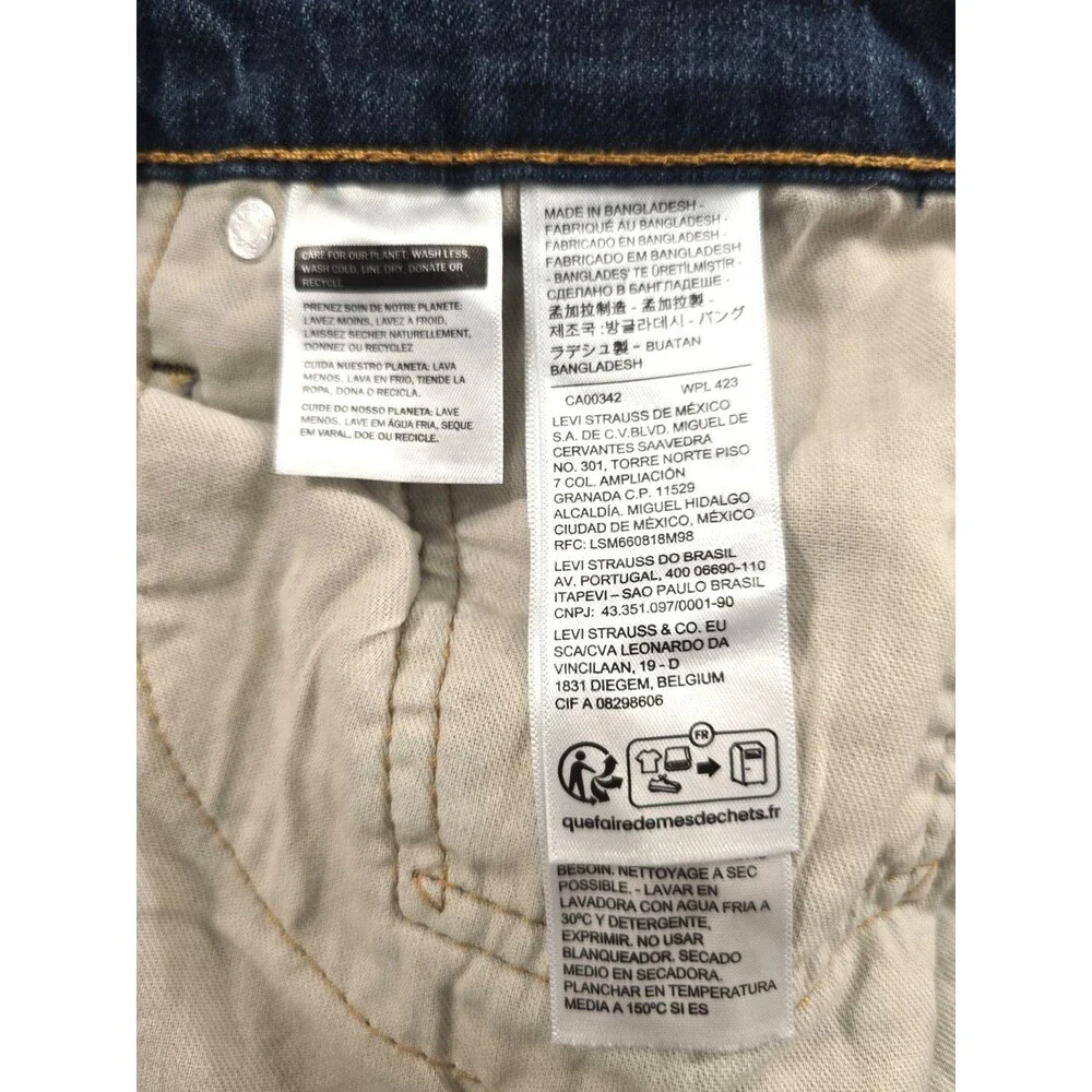 Levis 541 Mens Blue Med Wash Jeans Athletic Fit Straight Mid Rise  36x30 Country